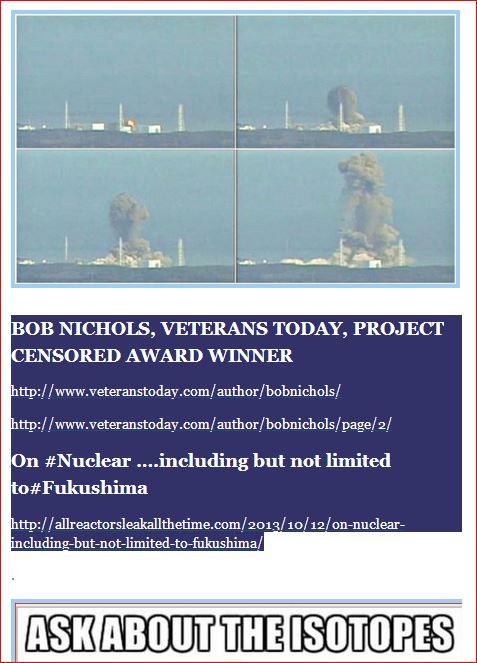 ask about the isotopes now  bob nichols veterans today project censored